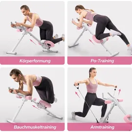 Merach Bauchmuskeltrainer – LCD-Display, 5 Höheneinstellungen & 2 Neigungswinkel, ergonomisch, bis 120 kg,