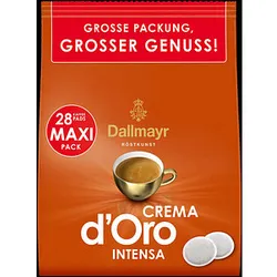 Dallmayr Crema d'Oro INTENSA Kaffeepads Arabicabohnen kräftig 28 Pads