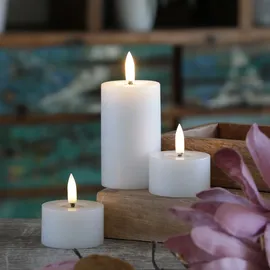 uYuni LED Mini Kerze Thea 7,5 cm weiß