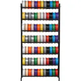 Vevor Filament Lagerregal für 3D-Drucker, 7 Ebenen, Filamentspulenhalter, 840 x 320 x 1650 mm, Tragkraft 54,4 kg pro Ebene, 3D-Druckerzubehör für 3D-Druckstudio, Werkstatt, Schwarz