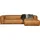 Woood Eckcouch Leder 3-Sitzer Cognac