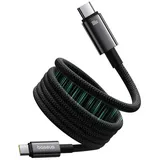 Baseus Tungsten Gold, magnetisches USB-C - USB-C 100W, 1m, schwarz