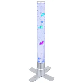 GLOBO RGB LED Wassersäule, Farbwechsler, klar, Fische, H 61cm - Silber