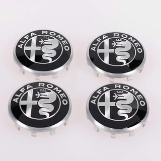 XCXBCUJ Nabenkappen Radnabendeckel Compatible für Alfa Romeo Giulia Stelvio OE, Felgendeckel ABS Radkappen Felgenkappen Wheel Caps Radnabenkappen, Radnabendeckel Zierdeckel, 4pcs