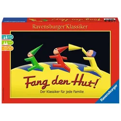 Ravensburger Spiel - Fang den Hut!® Hütchenspiel für 2-6 Spieler, Familienspiel ab 6 Jahren, Ravensburger Klassiker