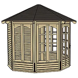 Weka Pavillon 234 A 3,05 x 2,82 m Natur