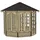 Weka Pavillon 234 A 3,05 x 2,82 m Natur