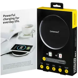 Intenso Wireless Charger BA1 Ladegerät Induktive Ladestation, Qi zertifiziert, schwarz