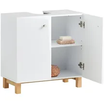 SoBuy Waschbeckenunterschrank Weiß