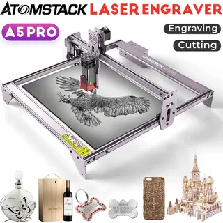 ATOMSTACK A5 Pro - 40W Leistung Engraver, Holz& Acryl cutter Maschine für Glas, Keramik, Schiefer, Holz 410 * 400mm