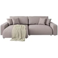 s-style möbel Ecksofa Emma ¦ rosa/pink ¦ Maße (cm): B: 234 H: 78