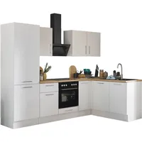 BASIC by Balculina Winkelküche Turin L-Form 270 cm weiß