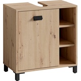 byLIVING Waschbeckenunterschrank Wellness B: 60 cm Eiche Dekor