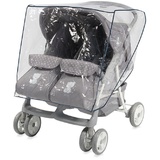 Lorelli Regenschutz Duo, Geschwisterkinderwagen, für alle Zweisitzer Kinderwagen transparent