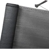 Woltu Zaunblende Schattiernetz Sichtschutz mit Kabelbinder anthrazit anthrazit 2x10m,