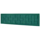 [en.casa] en.casa Kopfteil, »Tervo« gepolstert 180 x 45 cm Samt Grün grün 180 cm x 45 cm x 5 cm