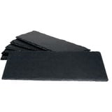 6er Set Schieferplatte 11x30cm Schwarz - 23464632