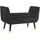 Homcom Sitzbank mit Stauraum Armlehnen Polsterbank mit Samtoptik, Sitztruhe mit Holzbeine, Truhenbank für Wohnzimmer Schlafzimmer Flur 107 x 42 x 65 cm, Esszimmer, Bänke, Sitzbänke