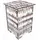 Werkhaus Photohocker Noten Holz 29,5 x 42 x 29,5 cm Weiß