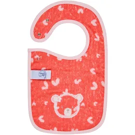 Sterntaler Lätzchen Druckknopf BÄR Betty Baby-Lätzchen mit praktischem Druckknopfverschluss, saugfähige Baumwolle,