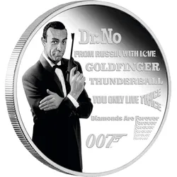 Silbermünze "Sean Connery" als James Bond-Legende
