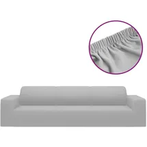 vidaXL Sofahusse 4-Sitzer Grau 100% Polyester
