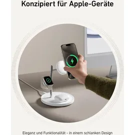Anker MagGo Wireless Charging Station (3-in-1, Stand) weiß