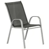 Merxx Sorrento Stapelsessel 56 x 77 x 95,5 cm schwarz