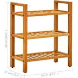 vidaXL Schuhregal 50 x 27 x 60 cm Eiche braun