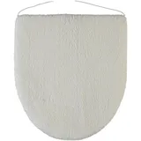 Rhomtuft Badteppiche Square weiss - 01 Deckelbezug 45x50 cm Silber