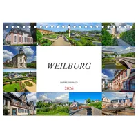 Calvendo Weilburg Impressionen (Tischkalender 2026 DIN A5 quer), CALVENDO