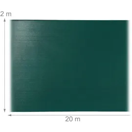 Relaxdays Zaunblende 2 x 20 m grün 10028087