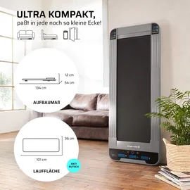 Sportplus I Laufband I Treadmill, Walking Pad, Laufband für Schreibtisch, Laufband für zuhause bis 120kg belastbar, grau, SP-TM-1100-G-iE | Grau
