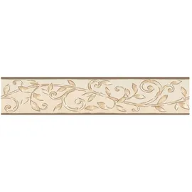 A.S. Création Bordüre floral 5 m x 0,13 m Cappuccinofarben 203045