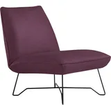 Egoitaliano Sessel EGOITALIANO "Lia Loungesessel, elegant und stylisch, toller Sitzkomfort", lila (plum), B:62cm H:73cm T:79cm, Sessel, Sessel, extravaganter Designsessel, Solitärsessel