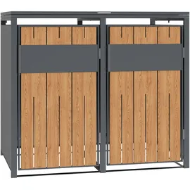 Westmann Mülltonnenbox Varius 2 132 x 116 cm grau