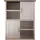 Begabino Luca Hochkommode 106 x 135 x 42 cm Weiß / Trüffel