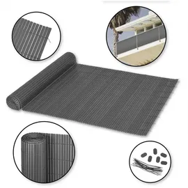 Ribelli PVC Sichtschutzmatte 100 x 300 cm anthrazit