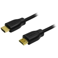 Logilink HDMI Anschlusskabel HDMI-A Stecker, HDMI-A Stecker 0.20m Schwarz