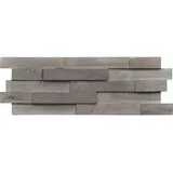 Wandverkleidung Driftwood, Grau, Holz, Kautschukholz, Holz, 20x2x56 cm, Tapeten & Wandverkleidungen, Wandverkleidung