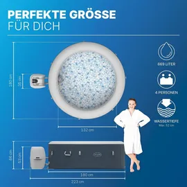 BESTWAY Lay-Z-Spa Miami AirJet 180 x 66 cm Dunkelblau