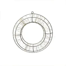 MARELIDA LED Lichtkranz Türkranz Weihnachtskranz 30cm 400LED 8 Modi Timer Außen