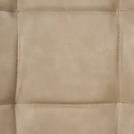 Beliani Esszimmerstuhl Melrose Kunstleder Beige/Schwarz 2er Set