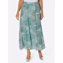Classic Basics A-Linien-Rock Damen Floral Blau/Mint 52