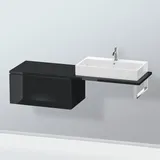 Duravit L-Cube 82x54,7cm, sw hgl, f Kons, 2 Schubkästen