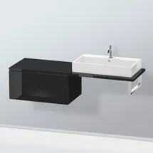 Duravit L-Cube 82x54,7cm, sw hgl, f Kons, 2 Schubkästen