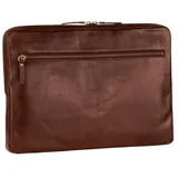 LEONHARD HEYDEN Cambridge Laptophülle Leder 41 cm braun