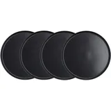 BUTLERS Dinnerteller CASA NOVA 4er-Set in Schwarz | Gr.: onesize