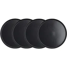 BUTLERS Dinnerteller CASA NOVA 4er-Set in Schwarz | Gr.: onesize