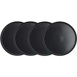 BUTLERS Dinnerteller CASA NOVA 4er-Set in Schwarz | Gr.: onesize